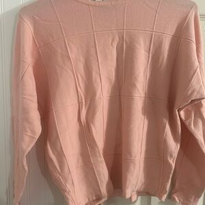 Tahari Soft Blush Crew Neck Sweater